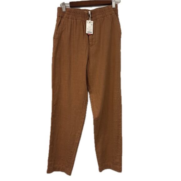 Marine Layer Elle Pull On Pants Womens Small Toasted Coconut Spring 2024NEW - Picture 1 of 11